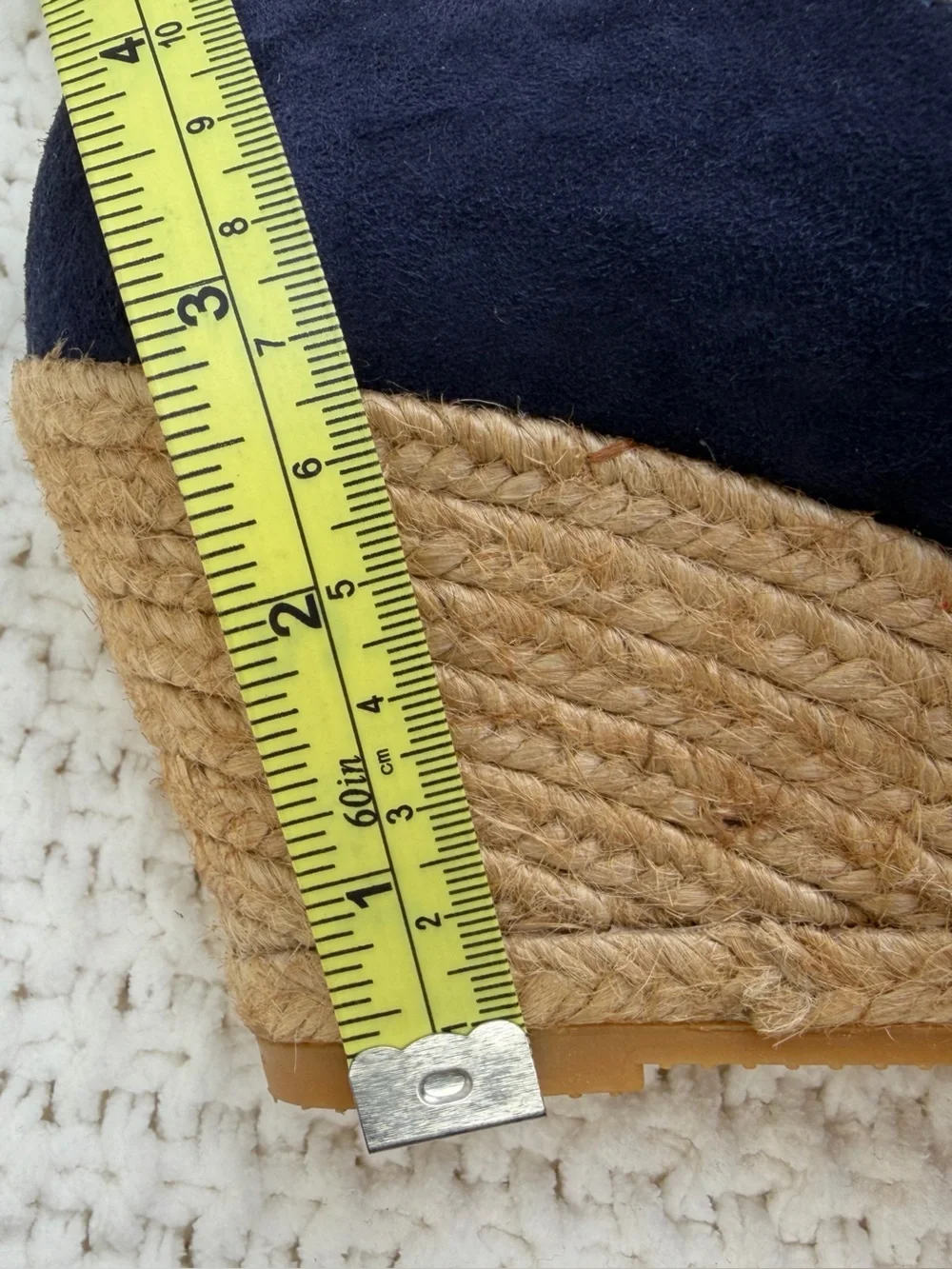 VISCATA Barcelona Navy Suede Espadrille Wedge Pumps EU 38 US 7.5 Made in Spain